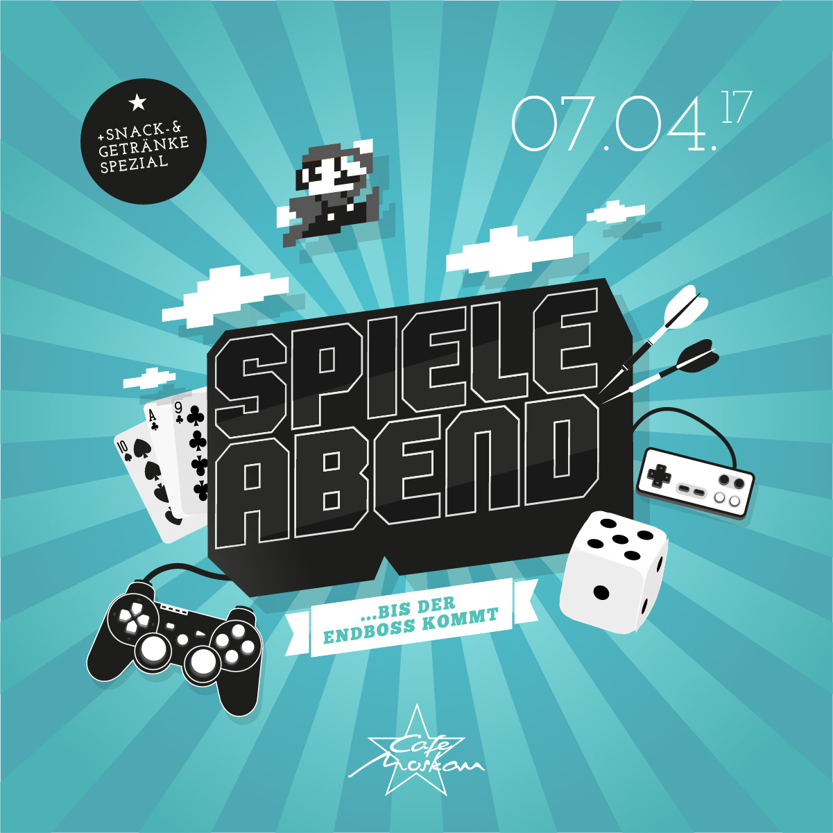 Spieleabend Level 1  Angebote Cafe Moskau